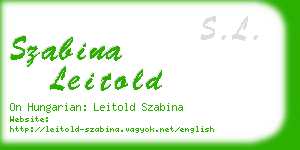 szabina leitold business card